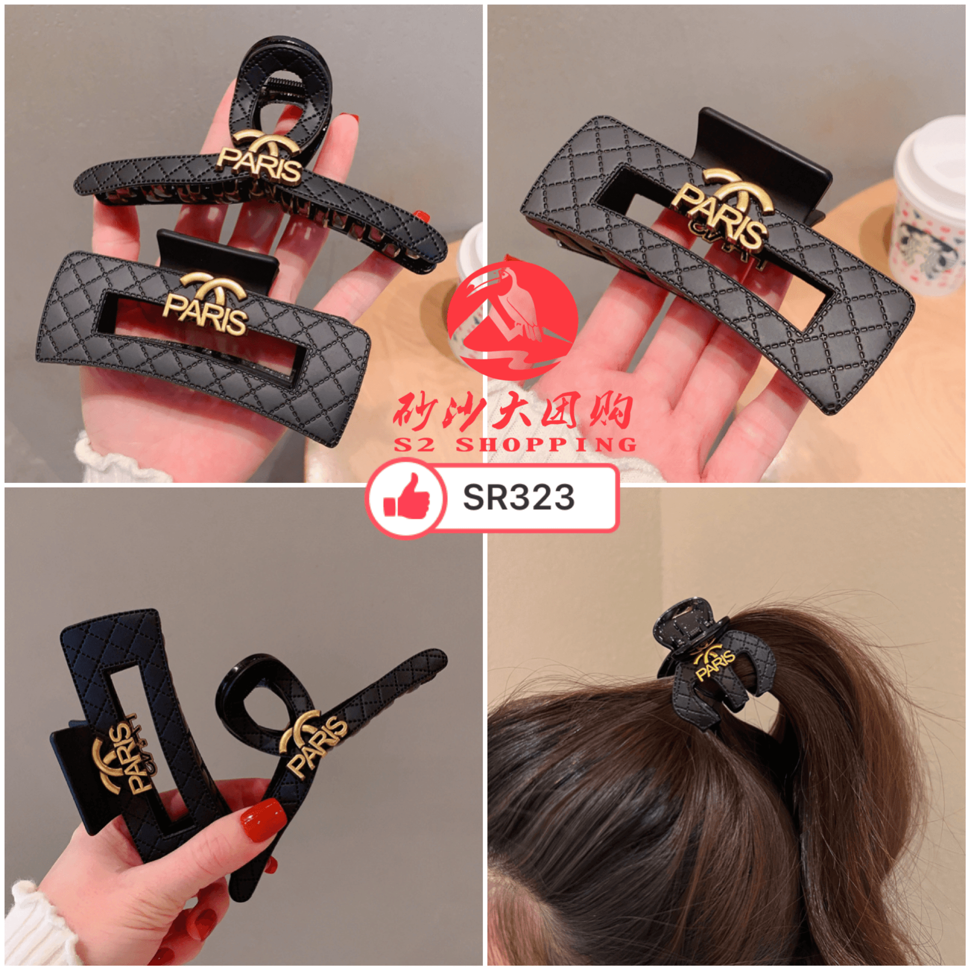 SR323 ~ 新款高级感发夹 New Premium Hair Clip