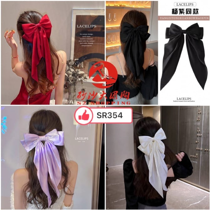 SR354～大蝴蝶结发夹 Big bow hairpin