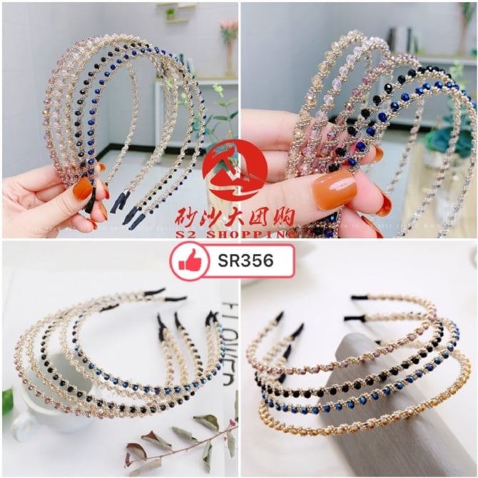 SR356 ~ 气质时尚水晶发箍 Elegant Fashion Crystal Headband