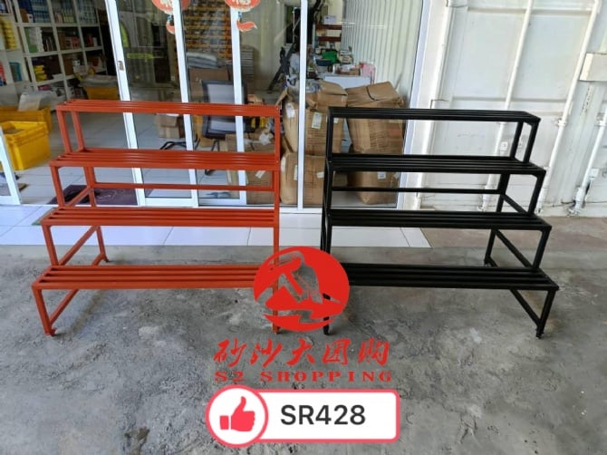 SR428 ~ 铁艺多层花架 Iron Multi-Tier Flower Stand (POSTAGE FEE RM20)