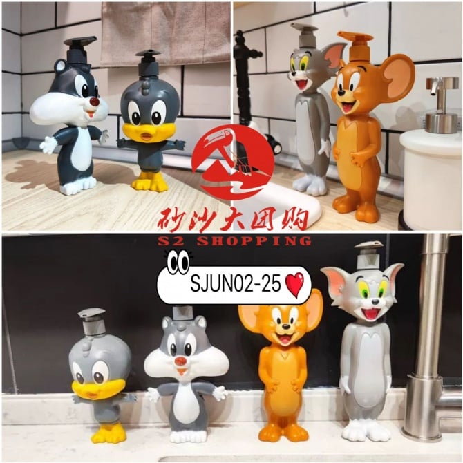 SJUN02-25 ~ 卡通按压洗手液 Cartoon Pump Soap Dispenser
