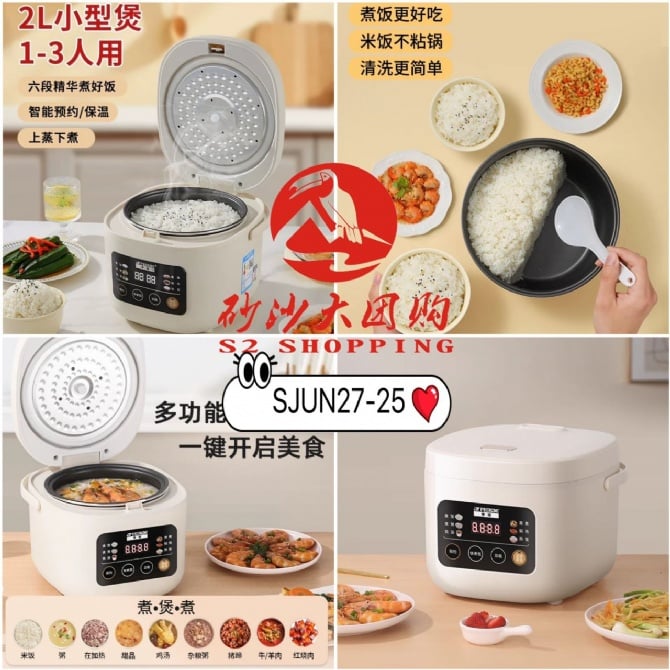 SJUN27-25 ~ ”半球”智能迷你电饭锅 "BanQiu" Smart Mini Rice Cooker