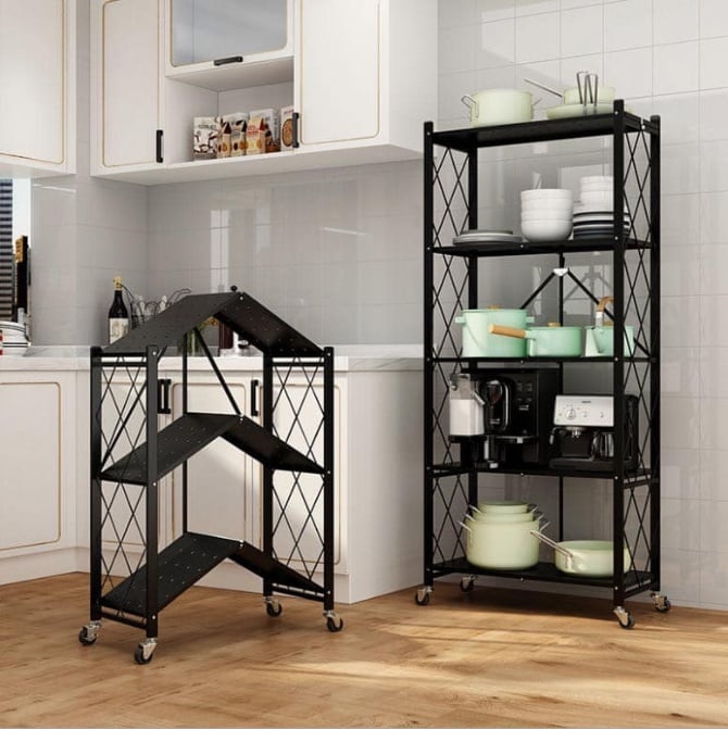 SR063 免安装多层折叠厨房架 (四层）KITCHEN SHELF FOLDING (4 LAYER) POSTAGE FEE RM10