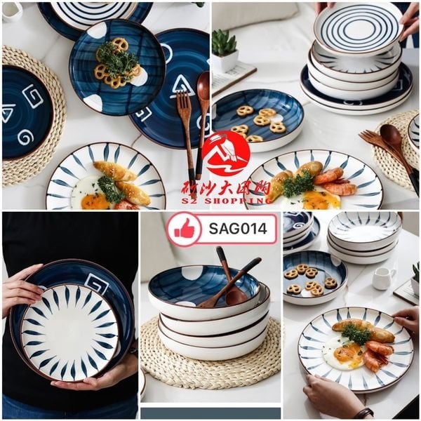 SAG014 ~ 日式牛排盘 (8寸浅) Japanese-Style Steak Plate (8 Inch Shallow)