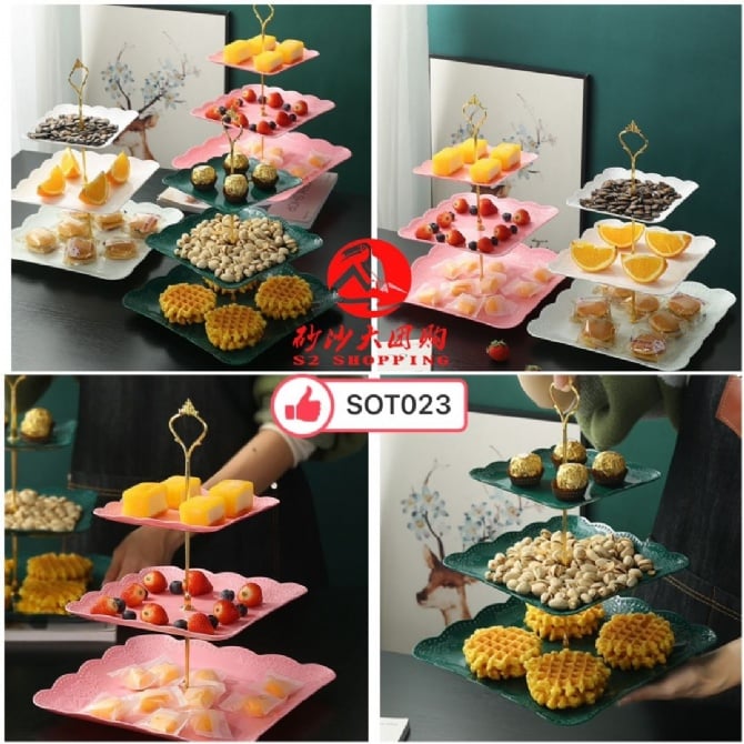 SOT023 ~ 方形果盘 Square Fruit Plate