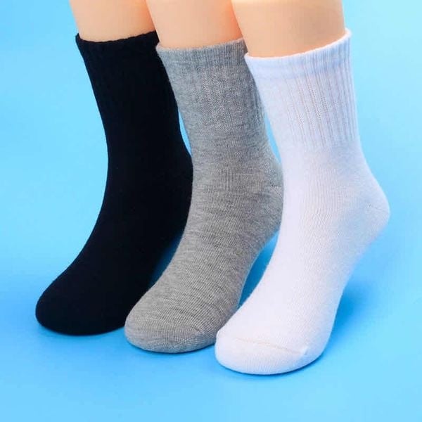 SR050F 儿童纯棉单色短袜 KID'S STOCKING  (FREE 1PAIR UPON SPEND > RM50)