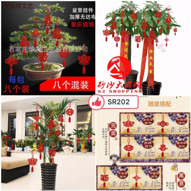 SR202 ~ 新年植物装饰 New Year Plant Decoration