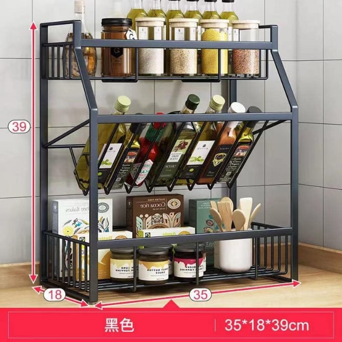 SR060 免安装不锈钢调料架 SPICE RACK
