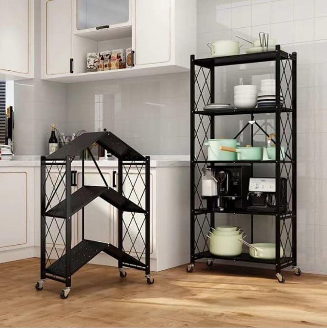SR063 免安装多层折叠厨房架（三层）KITCHEN SHELF FOLDING (3 LAYER)