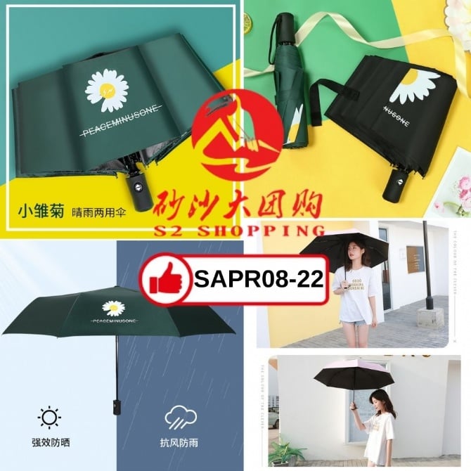 SAPR08-22~ 小雏菊全自动遮阳伞
