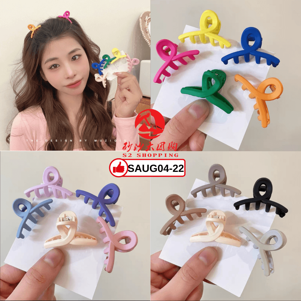 SAUG04-22 ~ 新款彩色少女鲨鱼夹 New Colorful Girls’ Shark Hair Clip