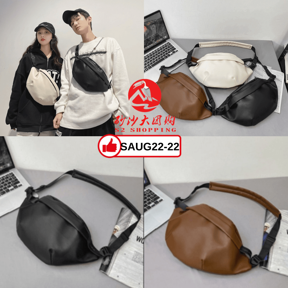 SAUG22-22～日系潮牌男女斜挎胸包