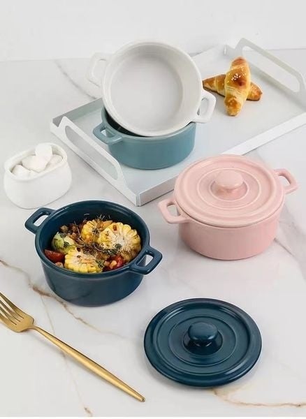 SAG001 日式陶瓷双耳带盖盅 JAPANESE CERAMIC STEW POT WITH LID  (FREE UPON SPEND > RM400)